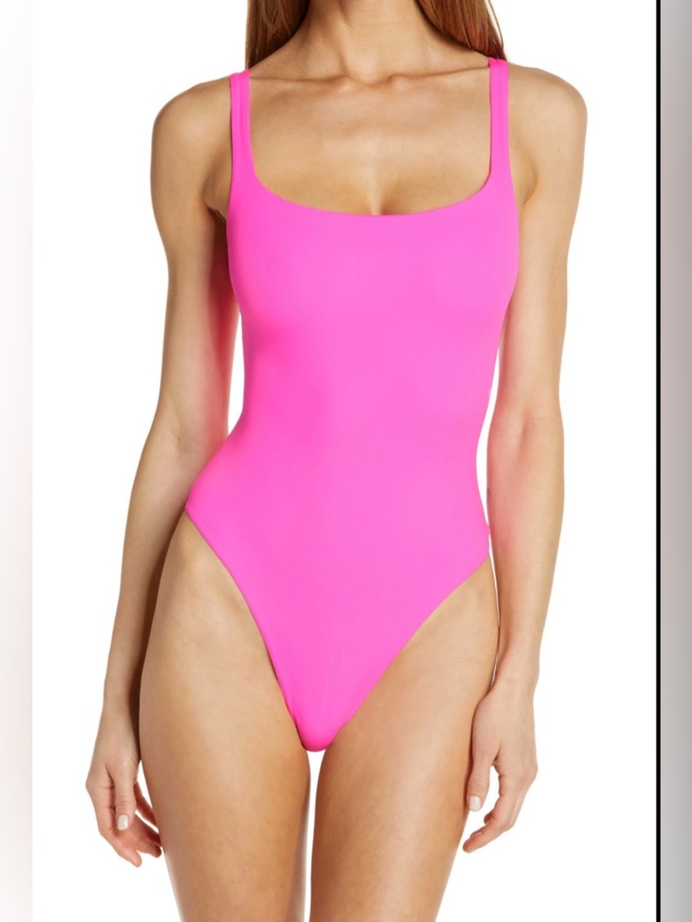 SKIMS Neon Pink Bodysuit